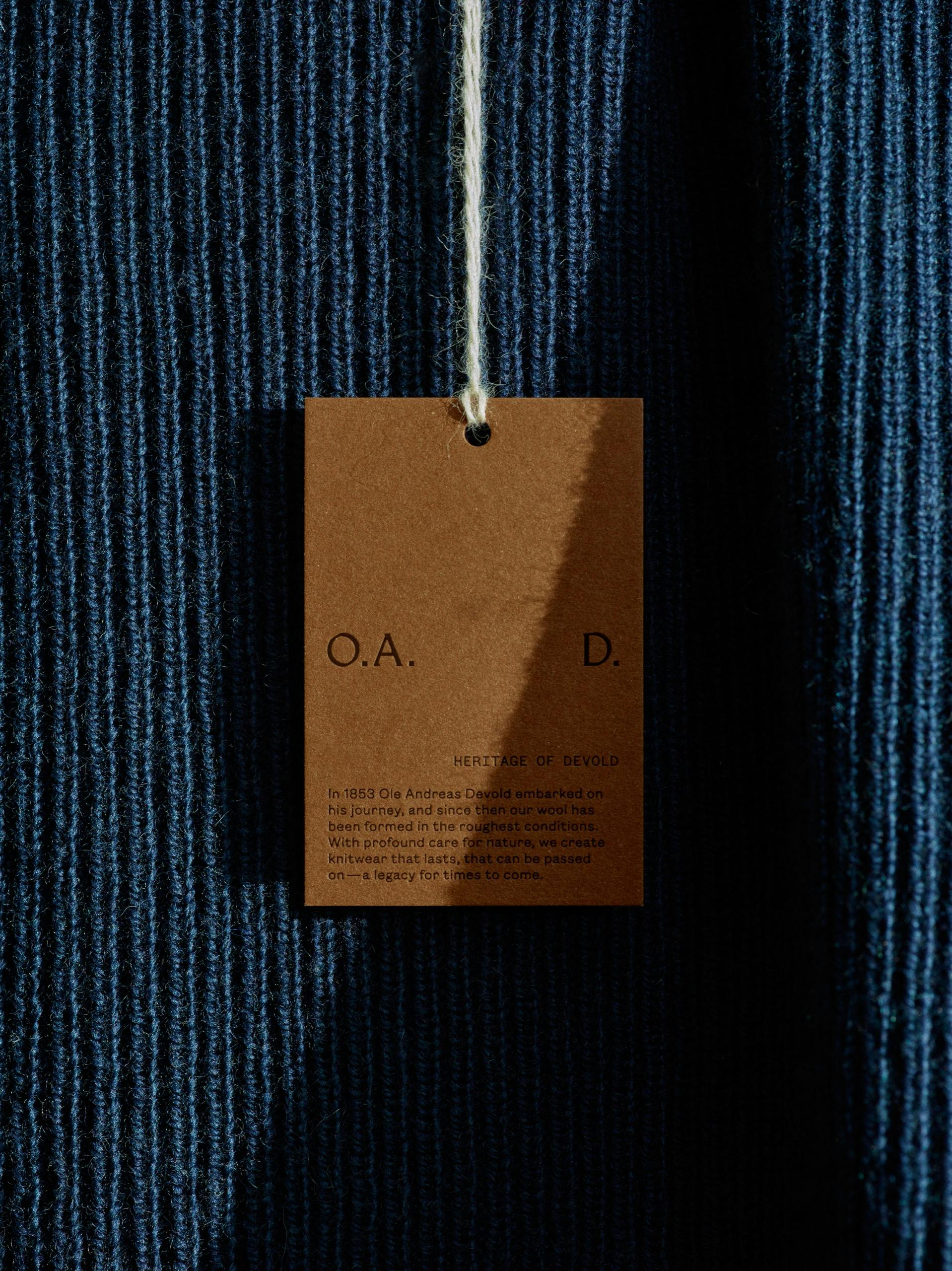 O.A.D. clothing tag