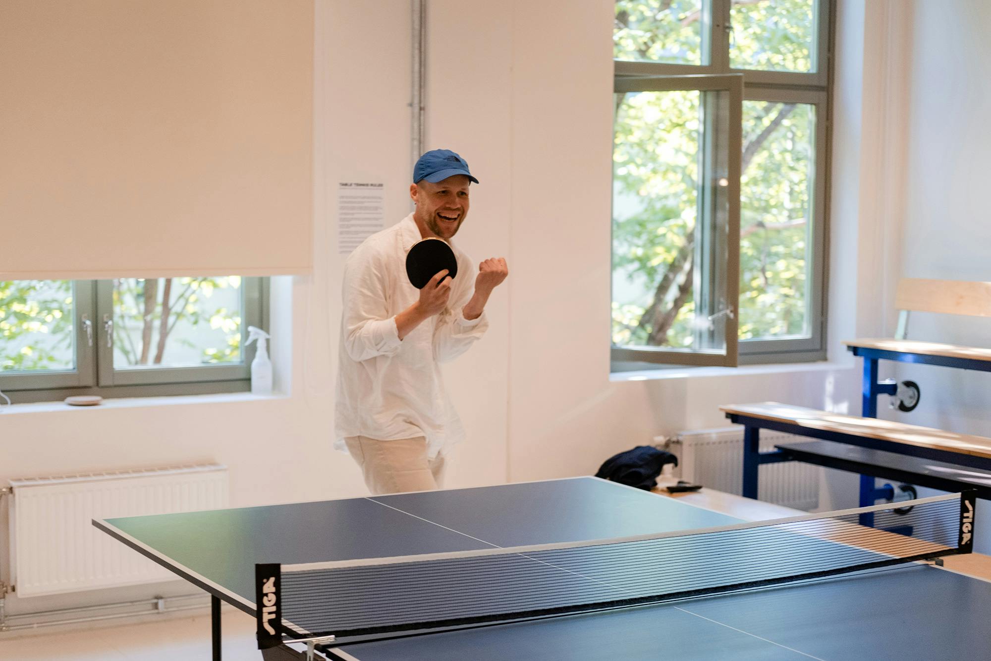 Table tennis at the office